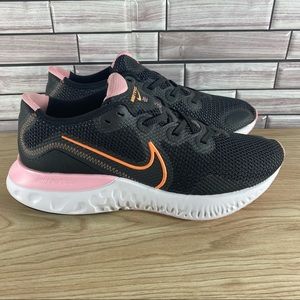 Nike Renew Run Sneakers Black Pink Womens 10